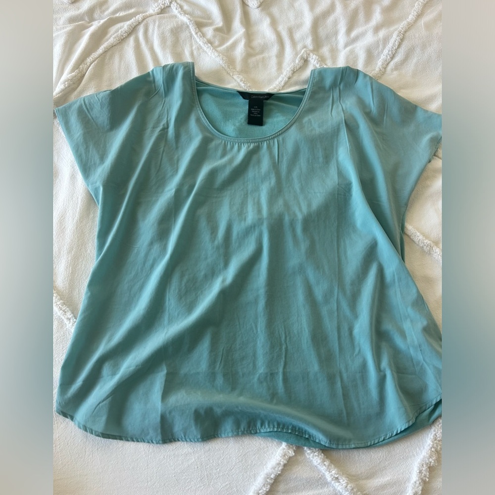 Calvin Klein Jeans large dusty blue top